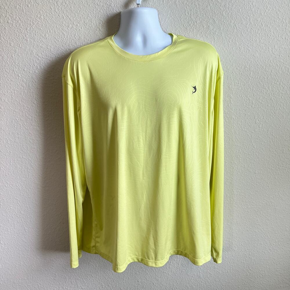 Reel Legends Performance Fishing Yellow Long Sleeve Shirt Men's XL Lightweight